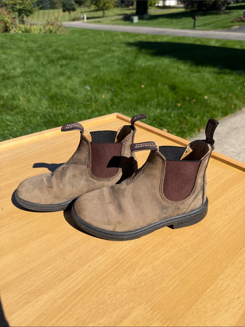Blundstone Kids Chelsea Boots in Brown